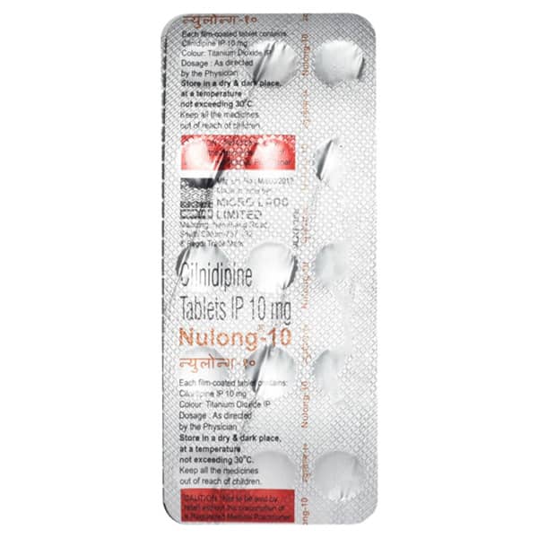 Nulong 10mg Strip Of 15 Tablets