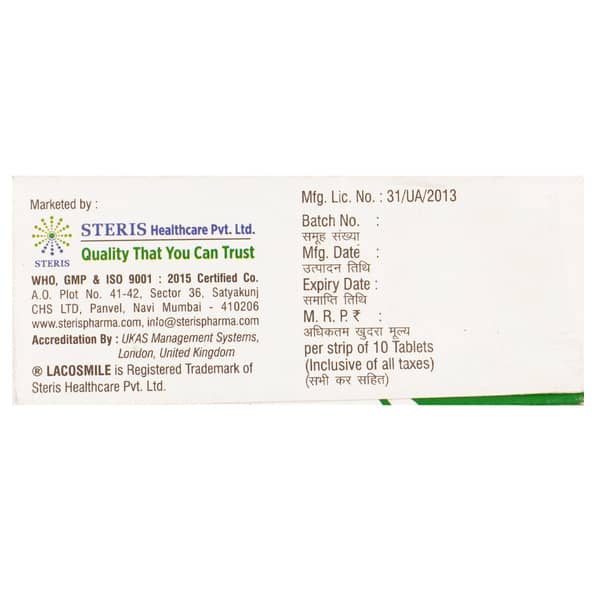 Lacosmile 200Mg Strip Of 10 Tablets