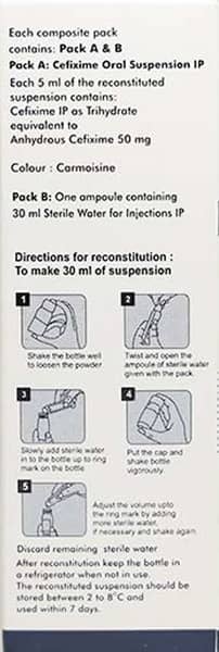 Ritecef O 50mg Bottle Of 30ml Dry Syrup