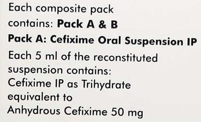 Ritecef O 50mg Bottle Of 30ml Dry Syrup