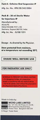 Ritecef O 50mg Bottle Of 30ml Dry Syrup