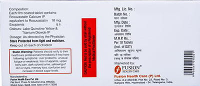 Advastat Gold 10mg Strip Of 10 Capsules