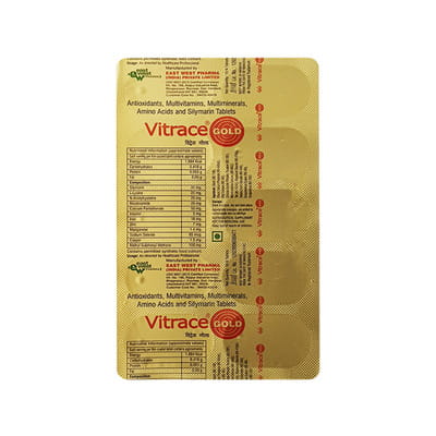 Vitrace Gold Strip Of 10 Tablets