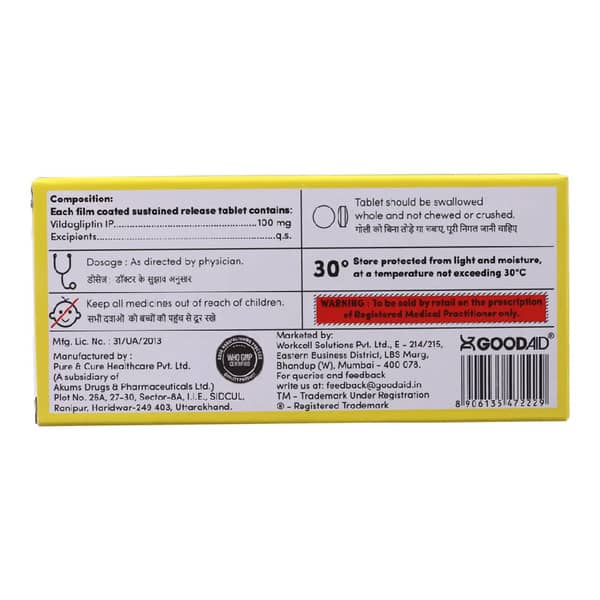 Goodgliptin 100Mg Sr Strip Of 10 Tablets