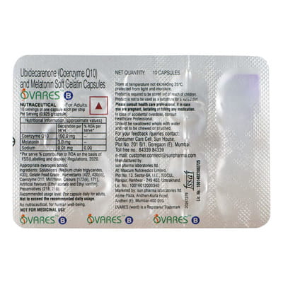Ovares B Strip Of 10 Softgel Capsules