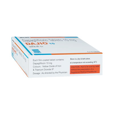 Dajio 10mg Strip Of 10 Tablets