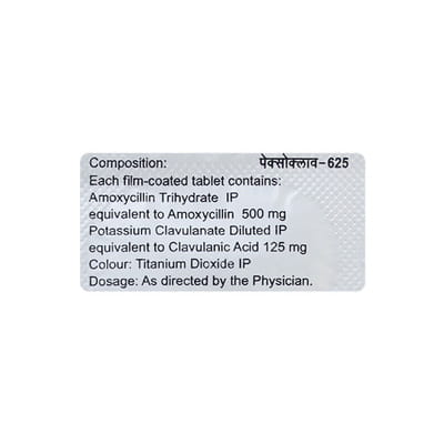 Pexoclav 625mg Strip Of 10 Tablets