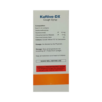 Kuftive Dx Bottle Of 100ml Cough Syrup