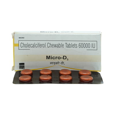 Micro D3 Strip Of 8 Chewable Tablets