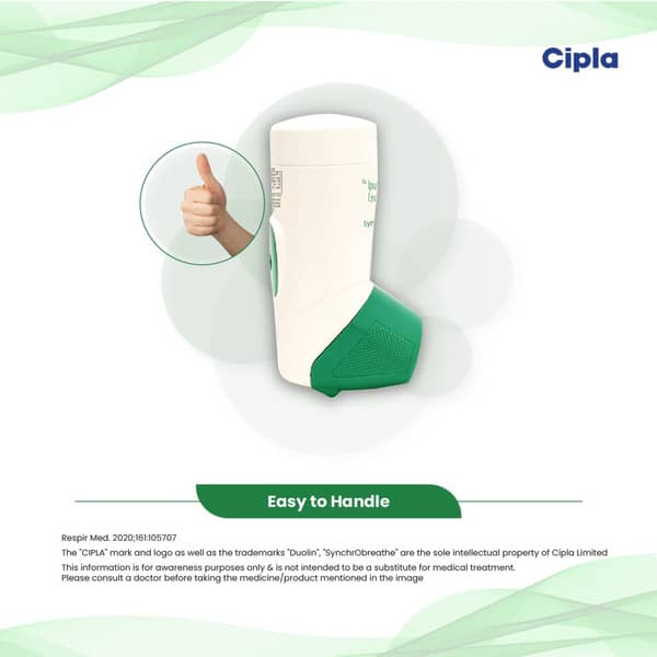 Duolin Synchrobreathe Cfc Free Bottle Of 180 Metered Dose Inhaler