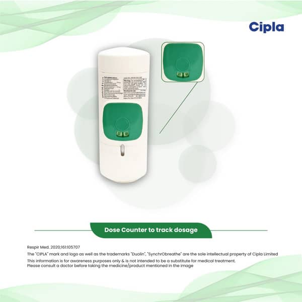 Duolin Synchrobreathe Cfc Free Bottle Of 180 Metered Dose Inhaler