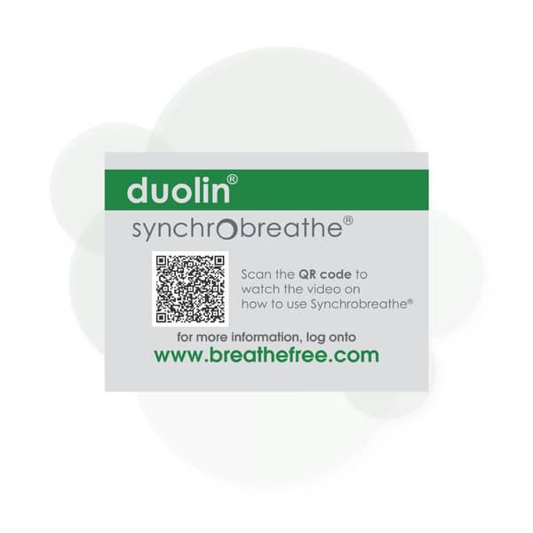 Duolin Synchrobreathe Cfc Free Bottle Of 180 Metered Dose Inhaler