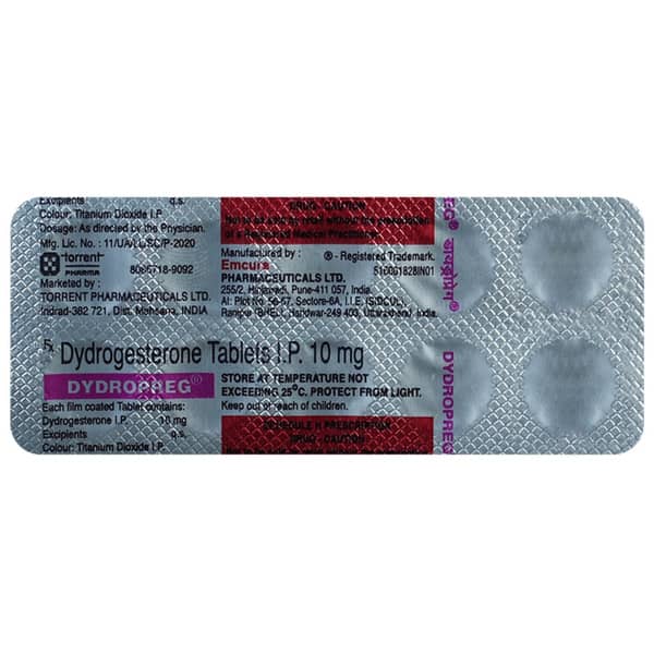 Dydropreg 10mg Strip Of 10 Tablets