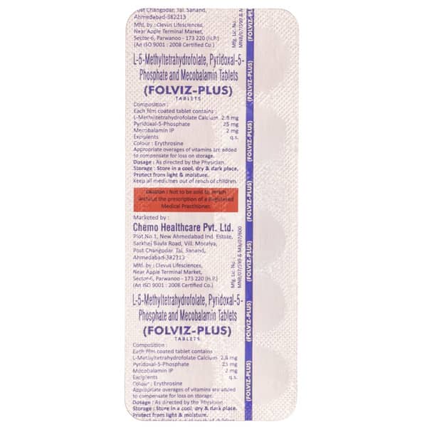 Folviz Plus Strip Of 10 Tablets