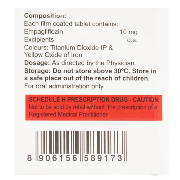Empasmart 10Mg Strip Of 10 Tablets