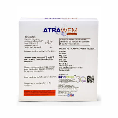 Atrawem 10mg Ampoule Of 2.5ml Injection