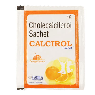 Calcirol Orange Flavour Sachet Of 1gm Oral Powder