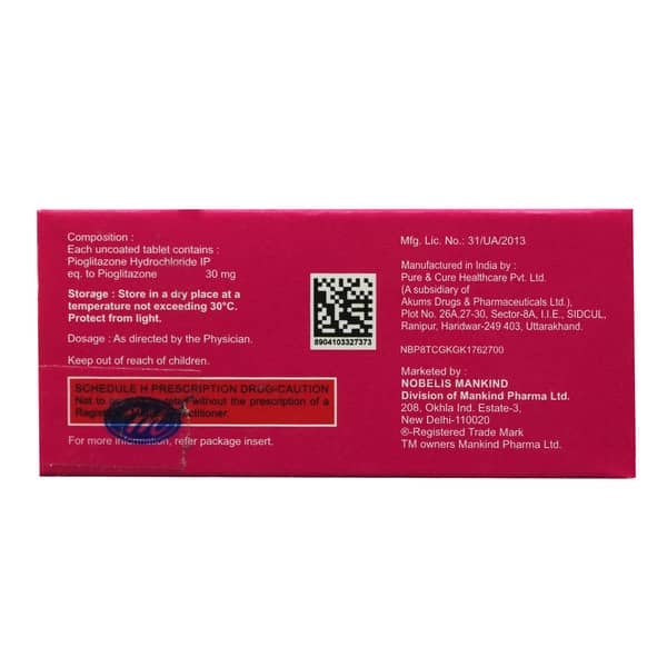 Piohope 30Mg Strip Of 10 Tablets