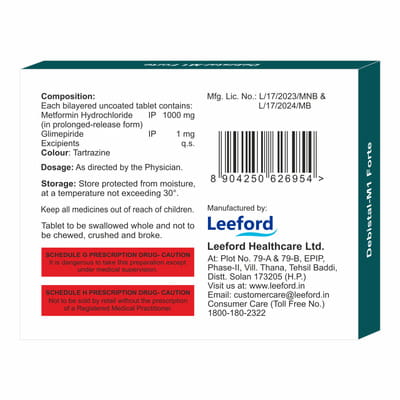 Debistal M 1mg Forte Strip Of 10 Tablets