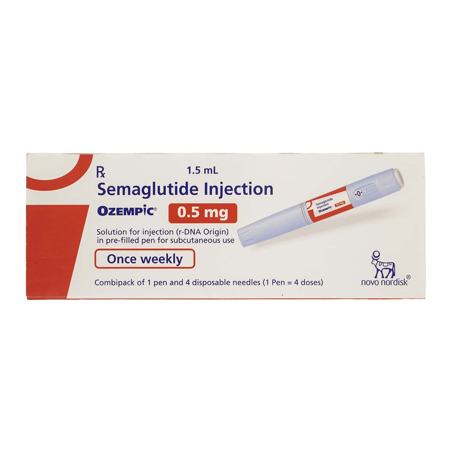 ozempic 0.5mg pre filled pen of 1.5ml solution for injection