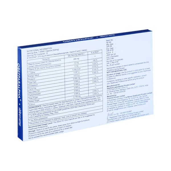 Obepparalpha 215mg Strip Of 10 Capsules