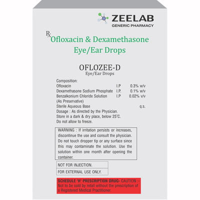 Oflozee D Bottle Of 10ml Eye/Ear Drops
