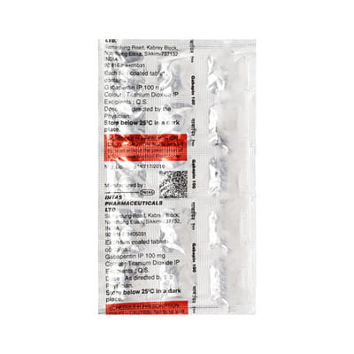 Gabipenta 100mg Strip Of 10 Tablets
