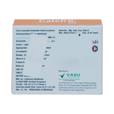 Catch D3 60k Strip Of 4 Tablets