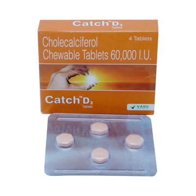 Catch D3 60k Strip Of 4 Tablets