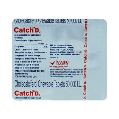 Catch D3 60k Strip Of 4 Tablets