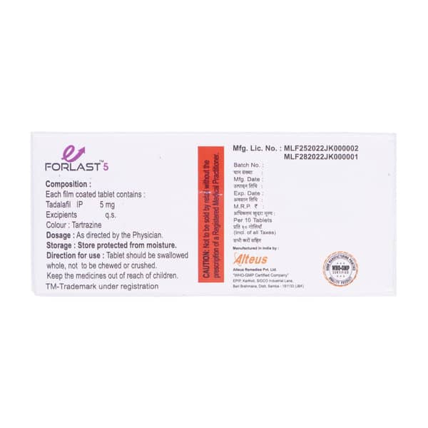 Forlast 5Mg Strip Of 10 Tablets