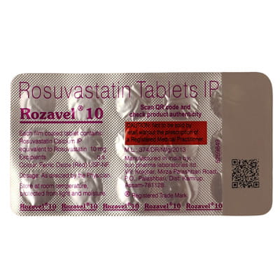 Rozavel 10mg Strip Of 15 Tablets