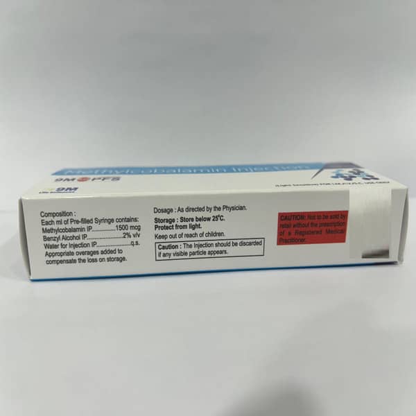 9M B12 1500Mcg Pre Filled Syringe Of 1Ml Injection