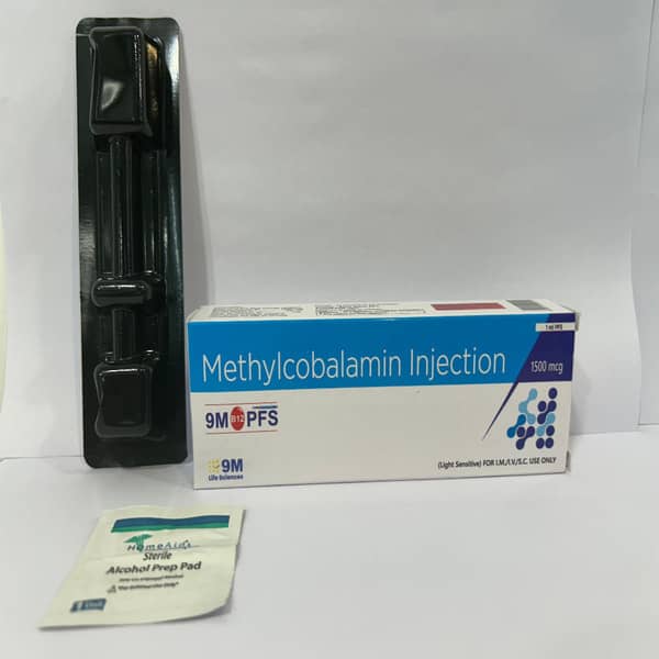 9M B12 1500Mcg Pre Filled Syringe Of 1Ml Injection