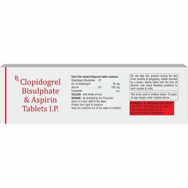 Clopiril As 150Mg Strip Of 10 Tablets