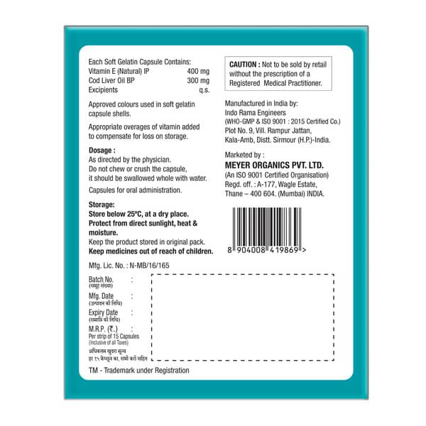 Ultra Omega 3 Plus Strip Of 15 Softgel Capsules
