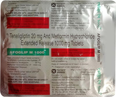 Afoglip M 1000mg Strip Of 15 Tablets