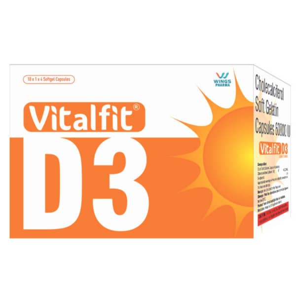 Vitalfit D3 Strip Of 4 Softgel Capsules