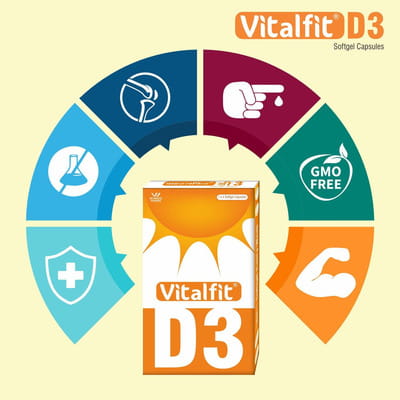 Vitalfit D3 Strip Of 4 Softgel Capsules