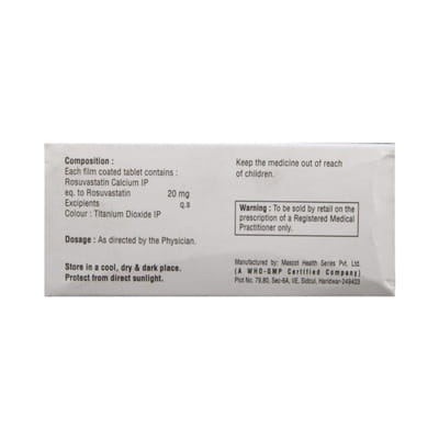 Rosucrest As 20mg Strip Of 10 Capsules