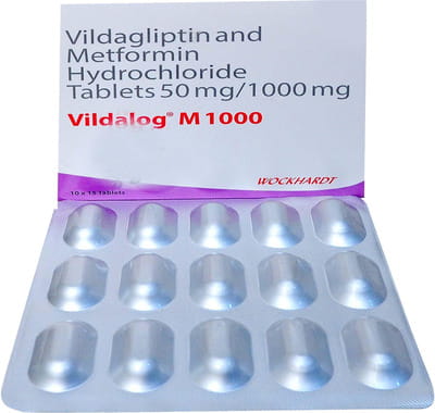 Vildalog M 1000mg Strip Of 15 Tablets