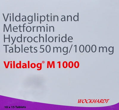 Vildalog M 1000mg Strip Of 15 Tablets