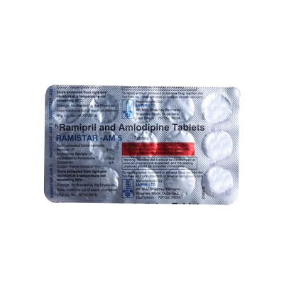 Ramistar Am 5mg Strip Of 15 Tablets