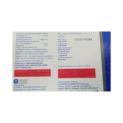 Pregaba Mnt Strip Of 10 Tablets