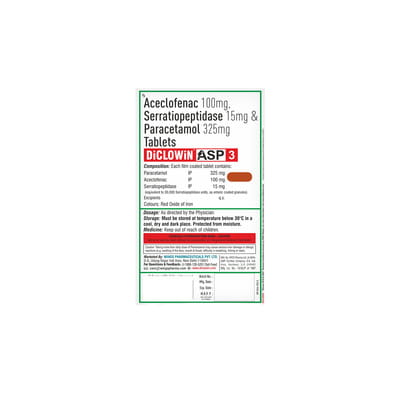 Diclowin Asp 3 Strip Of 10 Tablets