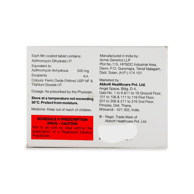 Azro 500mg Strip Of 5 Tablets