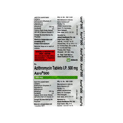 Azro 500mg Strip Of 5 Tablets