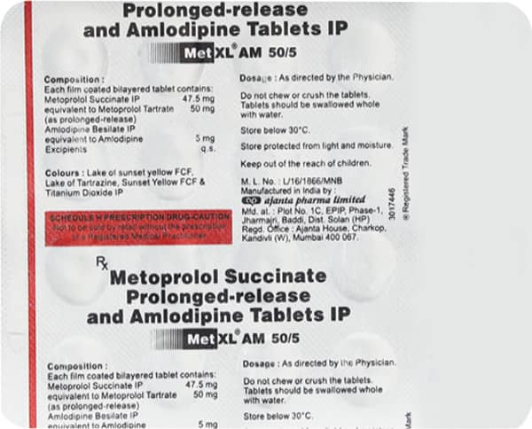 Met Xl Am 50/5 Tablet