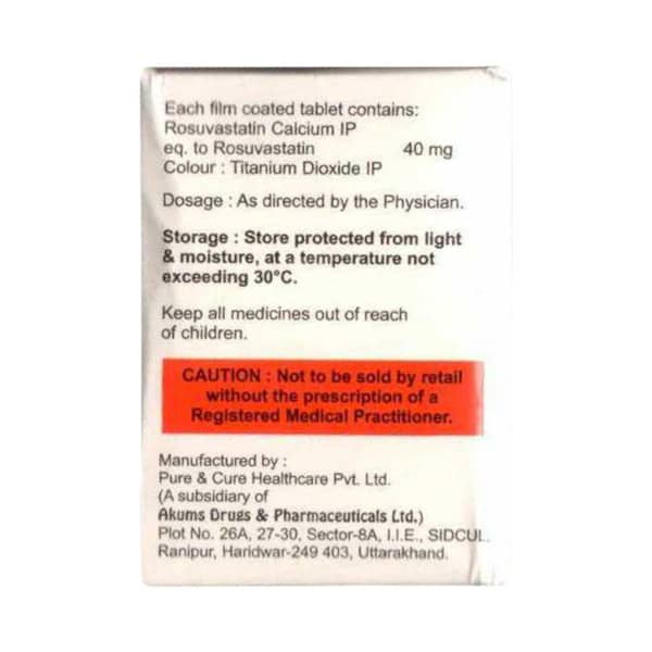 Rosycap 40Mg Strip Of 15 Tablets