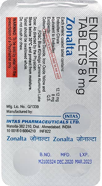 Zonalta 8Mg Strip Of 7 Tablets